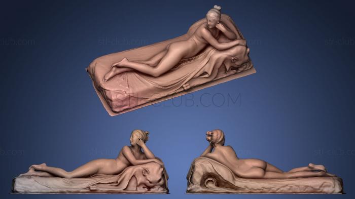 3D model Reclining Naiad (STL)